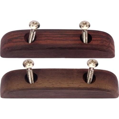 2PCS Rosewood Bass Guitar Thumb Rest Finger Rest Guitar Accessories Thumb Buckle Coffee