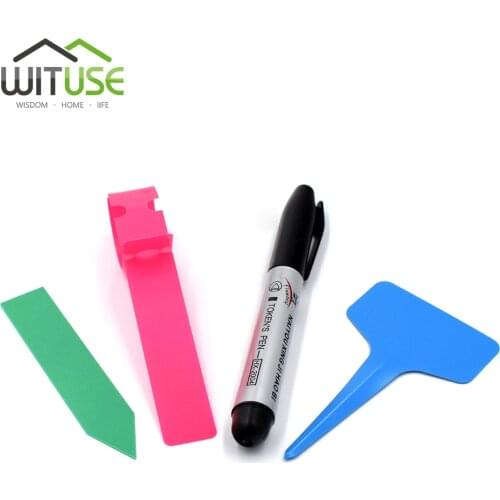 300pcs Waterproof Soil Plant Mark Tree Succulent Thick Tag Nursery Labels Flower Pots Tray Seedings Plastic 3 Type Garden Tags