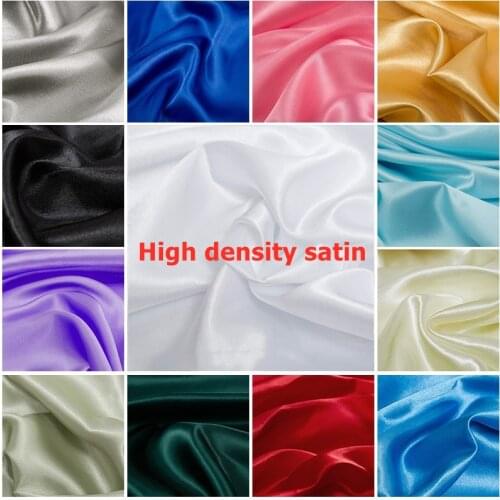 Satin Sewing Fabric Dress Fabric Imitated Silk Gift Box Lining Polyester Fabric Satin Textile Sewing Satin Fabricwholesale