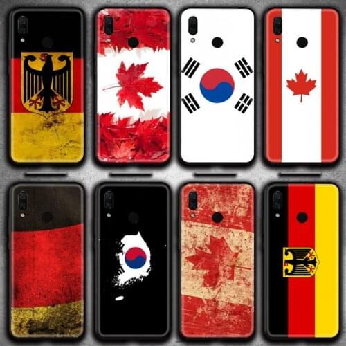 Canada Germany South Korea Flag Phone Case Huawei Y6P Y8S Y8P Y5II Y5 Y6 2019 P Smart Prime Pro