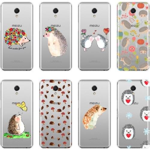 Kawaii Hedgehog Heart Phone Case For Meizu M2 M3 M3S M5 M5C M5S M6 M6S M6T Silicone Soft Back Cover For Meizu M6 M5 M3 M2 Note