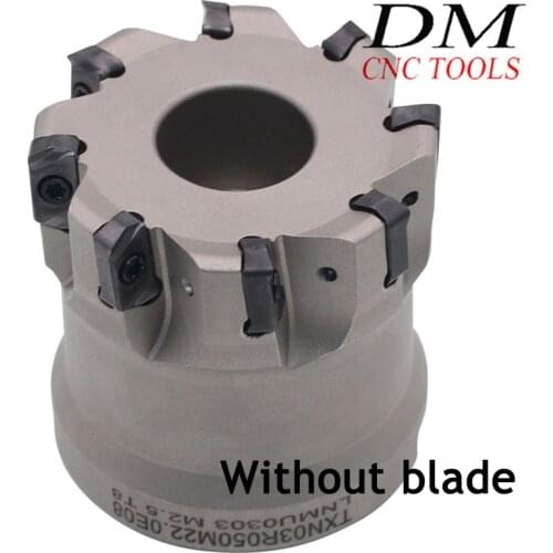 1PCS TXN03R050M220E08 Fast feed face milling cutter head Match LNMU0303 carbide insert milling attachment metal lathe machine