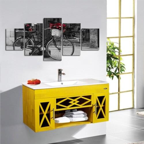 Canvas Painting Framework Modular Wall Art Home Decoration For Living Room Poster 5 Panel Bicycle Modern Printing Type