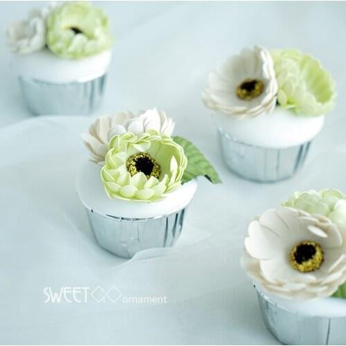 Simulated flower cupcake fake dessert moulds clay cake craft home decorator for showcase cake store bake lover