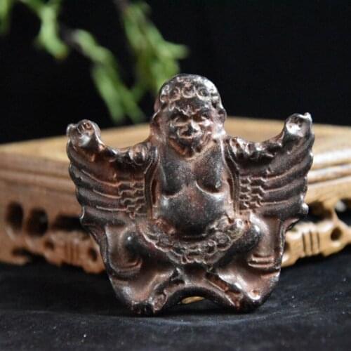 Tibet Hongshan Culture Natural Meteorite Buddha Statue Sculpture Mascot Collection Pendant Jewelry Decoration Home Decoration