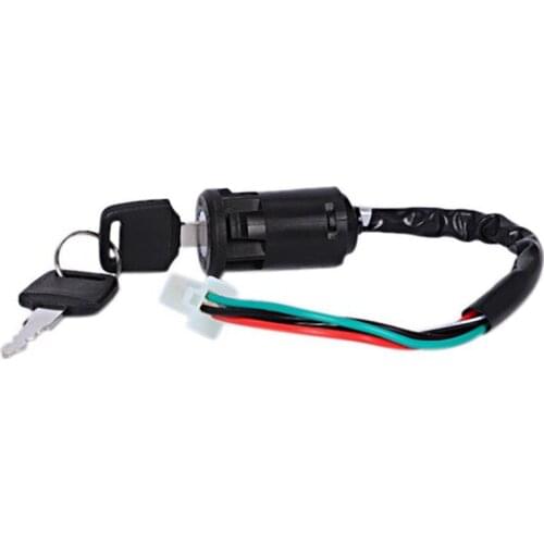 Key Set Ignition Switch 4 Pin 4 Wire Female Atv