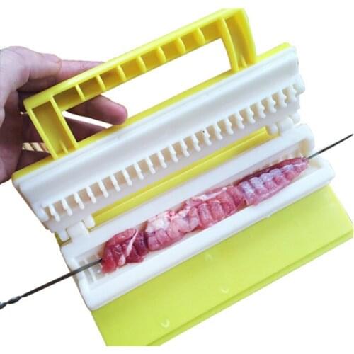Meat Skewer Machine ABS Plastic Meat String Device Portable Kebab Maker BBQ Skewer Tools for Beef Pork Churrasco Shish