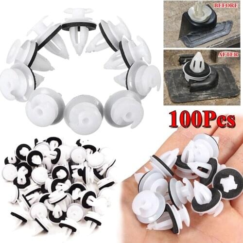 Set of 100 Door Panel Clips W/Seal Ring For BMW E30 E34 E36 E38 E46 X5 M3 M5 Z3