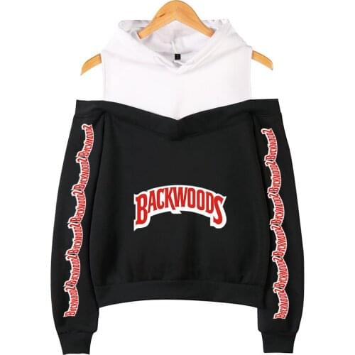 2020 New Backwoods Cigar Fashion Flow 2D Printed Womens Sexy Strap off-Shoulder Sweatshirt Hip Pop Top Clothing