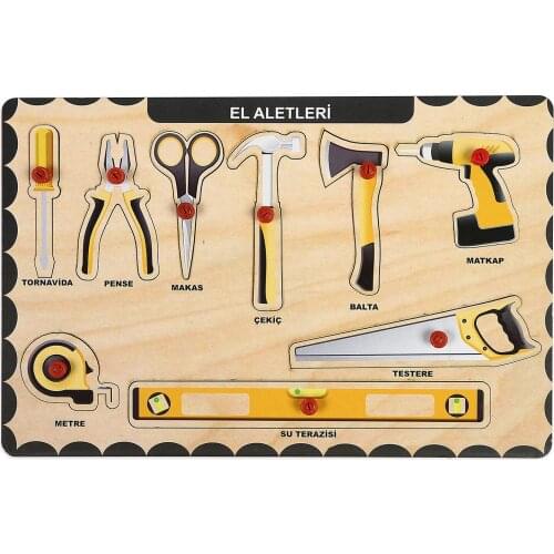 Educational Puzzle Hand Tools with Wooden Handle intelligence gıft development of good quality trend appropriate happy