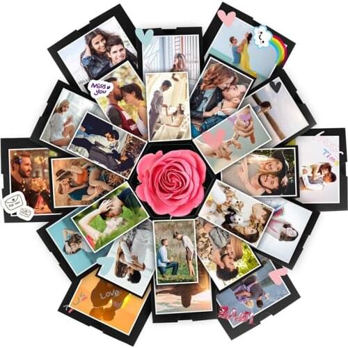 Surprise Explosion Box Creative Birthday Gifts Photo Album Memory Scrapbook DIY Scrapbook Anniversary Girl Gift Explosion Box