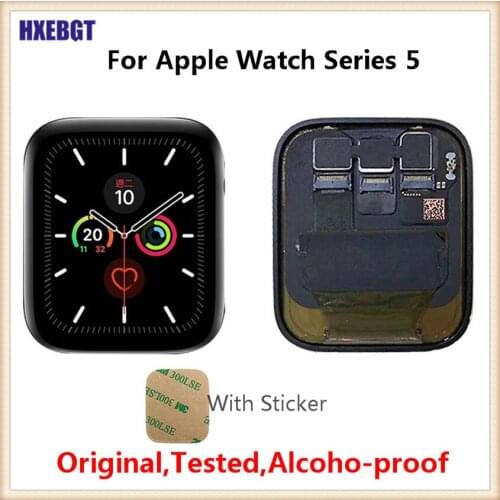 For Apple Watch Series 5 S5 Original LCD Display Touch Screen Digitizer Tested For iWatch 40mm 44mm Replacement Parts
