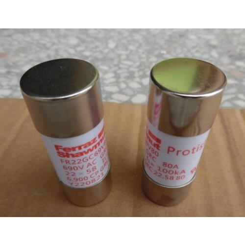 Fuses: FR22GG69V40 J213609 / FR22GG69V50 P214626 / FR22GG69V63 Y215646 / FR22GG69V80 Q217180 / FR22GG69V100 E218205