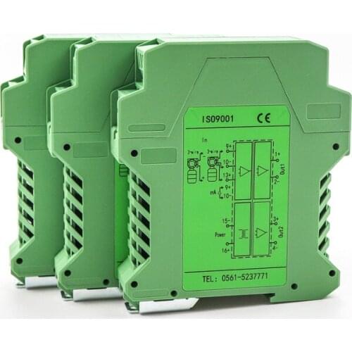 Signal Splitter Galvanic Analog 4-20mA Signal Isolator One In Two Out Signal Converter