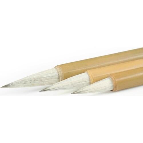 Woolen Hair Bai Yun Chinese Calligraphy Brush Pen Multiple Hair Writing Brush Pen Painting Regular Script Brush For Beginners