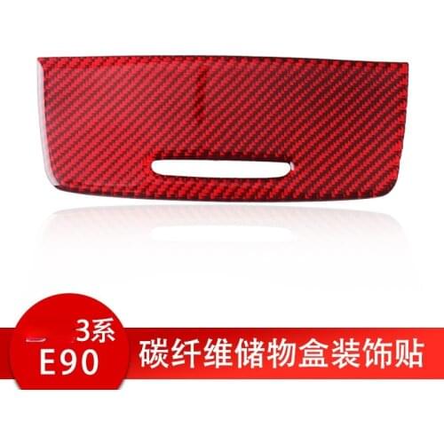 For BMW E90/E92 x3 carbon fiber Storage box veneer Automotive Interior Stickers Interior Accessories