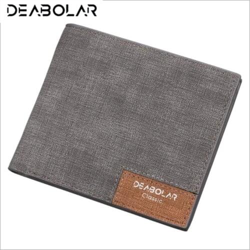DEABOLAR Brand Wallet Purses Slim Mens Wallets Carteira Masculine Billeteras Porte Monnaie Monedero Male Men Thin Wallets