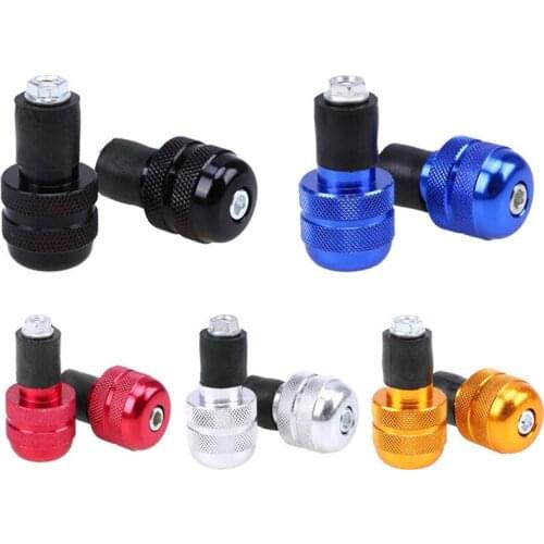 Universal Motorcycle Handlebar Gear Plug Slider Handle Bar End Grips Cap For Honda Yamaha Kawasaki Suzuki
