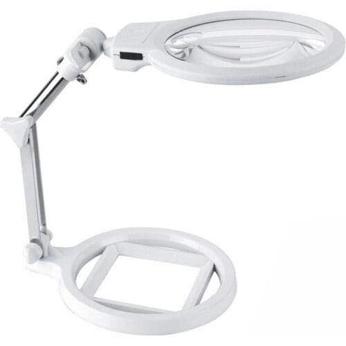 Xinxiang Magnifier 2.5X 5X Lens LED Magnifier with illumination Adjustable Desktop Magnifying Glass Foldable Magnifier Glasses
