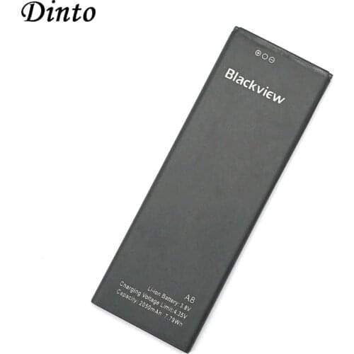 Dinto High Quality Blackview A8 2050mAh Rechargeable Battery Li-ion Polymer Backup Batteries for Blackview A8 Smart Phone