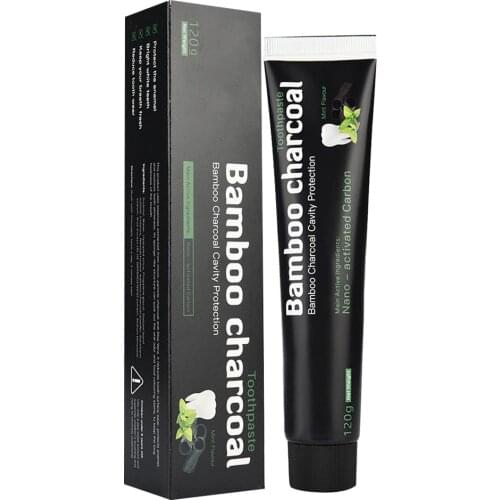 Black Activated Carbon Toothpaste 120g Natural Dental Beauty Removes Bad Breath Peppermint Toothpaste Tooth Care Drop shipping