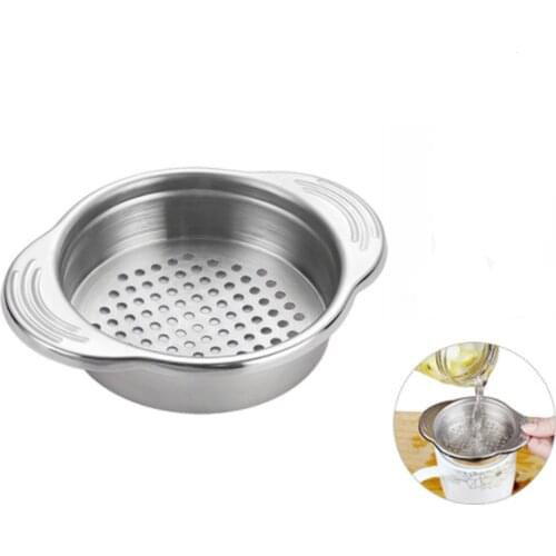 1 Pcs Stainless Steel Food Can Strainer Sieve Tuna Press Lid Oil Drainer Remover Kichen Drainer Tool Can Oil Gadget