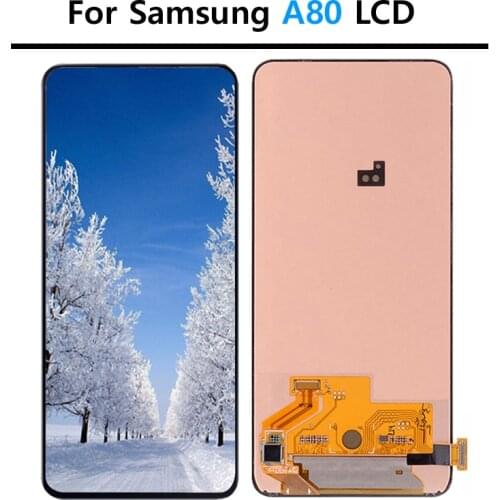 100% Test For Samsung Galaxy A80 lcd A805 SM-A805F Touch Screen Digitizer Assembly Replacement For Samsung A80 LCD