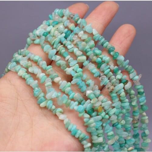 3-6mm Natural Stone Crushed Beads Irregular Amazonites Freeform Chips Bead for Jewelry Making DIY Necklace Bracelet