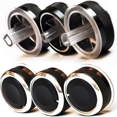 3pcs/set For Toyota old corolla before 2016 car ac knob aluminum alloy air conditioning knobs For BYD F3 F3R heat control switch