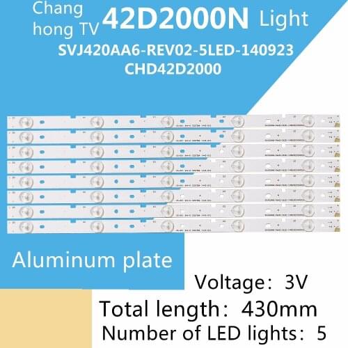 42 inch LED LCD Changhong 42D2000N light bar 42-D2000 KHP200637A KH-DE344144 8 light strips 1 set price