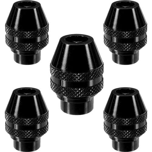 Hot 5 Pcs Quick Change Chuck Multifunction Universal Mini Keyless Drill Chuck for Dremel Electric Grinder Tool 0.4-3.2mm