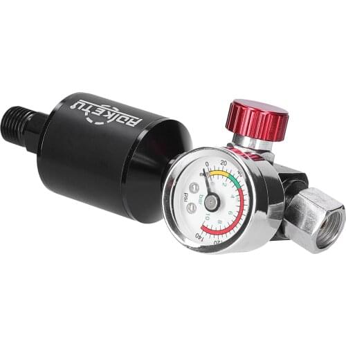 Aluminum Sprayer Regulator Gauge with Air-Filter Set Paint-Spray Filtering Tool Regulator In-Line Water Trap Oil-water Separator