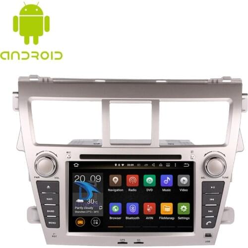 Android 9.0 Octa Core 4GB RAM Car Radio Player For Toyota Vios 2007-2012 Auto Car GPS Navigation Stereo DVD Multimedia Head Unit