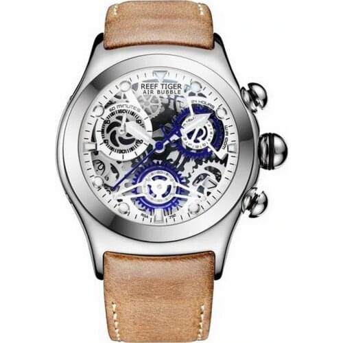 Men sport wristwatch,mens quartz watches Reef Tiger luxury brand waterproof chronograph wrist watch relogio masculino RGA792