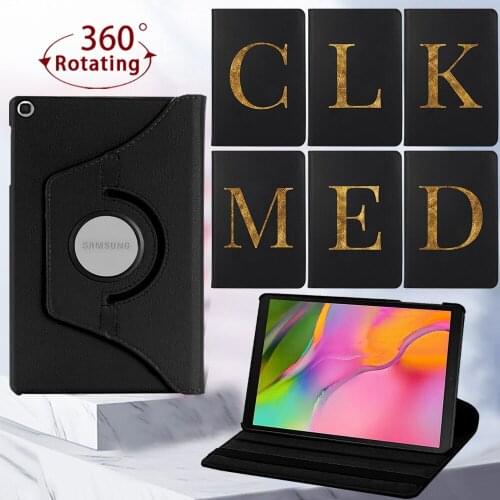 Tablet Case for Samsung Galaxy Tab A7/Tab S6 Lite P610/Tab A 10.1 T510/T515 360 Rotating Cover Case + Free Stylus