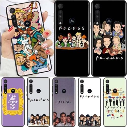Cartoon Friends TV For Motorola G9 G8 G Edge One E7 E6 S 2020 E6i Power Lite Marco Hyper Fusion Plus Play Phone Case