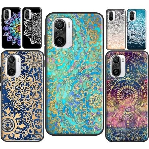 Elegant Mandala Floral Design For POCO F3 M3 POCO X3 Pro Case For Xiaomi Mi 11 Lite Note 10 Mi 9T 10T Pro Back Cover