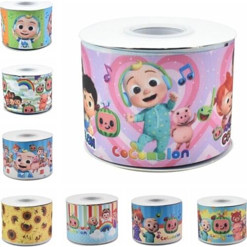 HSDCraft Free shipping 50 Yards/Roll HT Printed Grosgrain ribbon for diy Hair Accessories