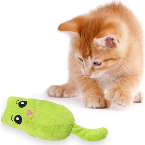 Pet Toy New Cute Cat Tail Bite-Resistant Plush Toy Contains Catnip No Sound Pet Interactive Toy Home Pet Supplies For Training