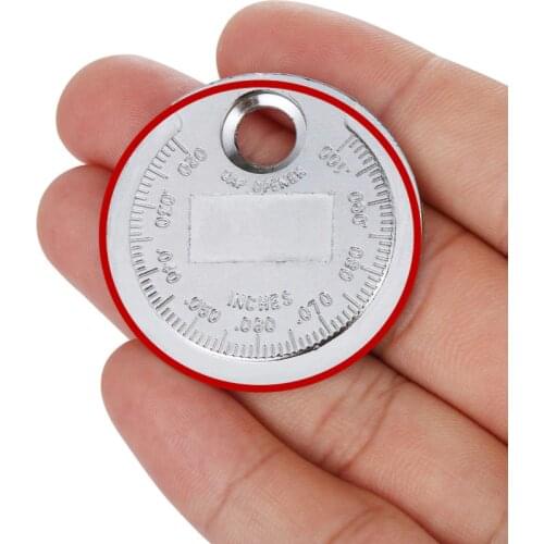 Spark plug gap measurement tool adjustable Coin-Type 0.6-2.4mm Range Spark Plug Gage Engine ignition system accessories dropship