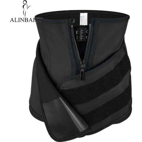 High compression Latex Waist Trainer Rubber Waist Cincher Body Shaper 9 Steel Boned Firm Body Shapewear Stomach Slimming Belt