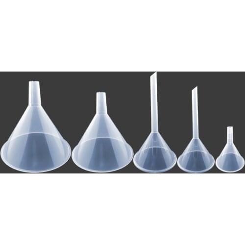 2pcs / Set 120ml Laboratory Transparent White Plastic Filter Funnel