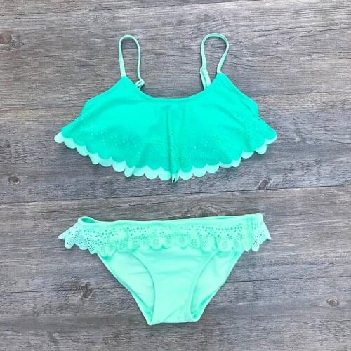 Infant Kids Girls Ruffles Hollow Summer Swimwear Swimsuit Bikini Set Outfits Bikini 2020 Girl Swimsuit Kids Swimwear Summer