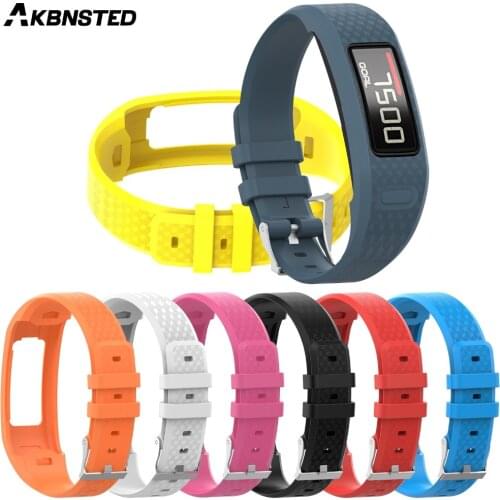 AKBNSTED Comfortable Soft Silicone Replacement Watch Strap For Garmin Vivofit 1 Smart Bracelet Watch Band For Garmin Vivofit 2