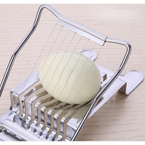 Stainless Steel Egg Slicers Portable Luncheon Meat Section Cutter Divider Creative Egg Cutter For Salad Kitchen Tools