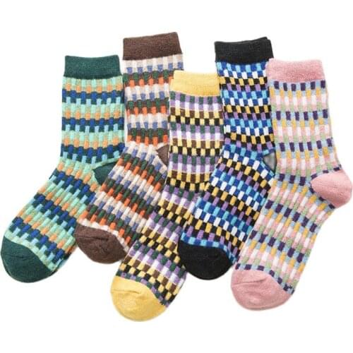 120N 10prs /lot Autumn and Winter Accessories Europe and America Across The Tube Womens Wool Socks