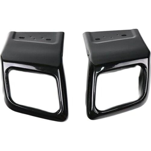 Rear Bumper Exhaust Tube Trim for Range Rover Evoque 2012-2018 Square Tail Throat, Gloss Black Square Tail Throat