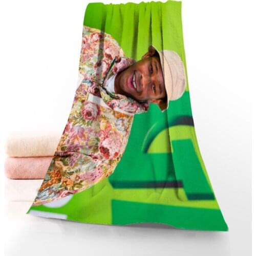 New Custom Tyler the Creator Hip Hop Rapper Star Fitness Sports Portable Quick-Drying Towel Yoga Outdoor Bamboo Fiber Towels