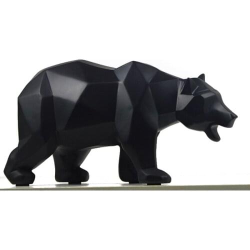 SIMPLE ABSTRACT GEOMETRIC POLAR BEARS HORSE ANIMAL SCULPTURE ORNAMENTS MODERN BEAR HOME DECORATIONS ACCESSORIES CRAFTS STATUE