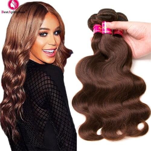 Peruvian Hair Bundles Deals Body Wave Bundles Pre-Colored Non-Remy Human Hair Bundles 8-24 Inch BESTAPHROHAIR